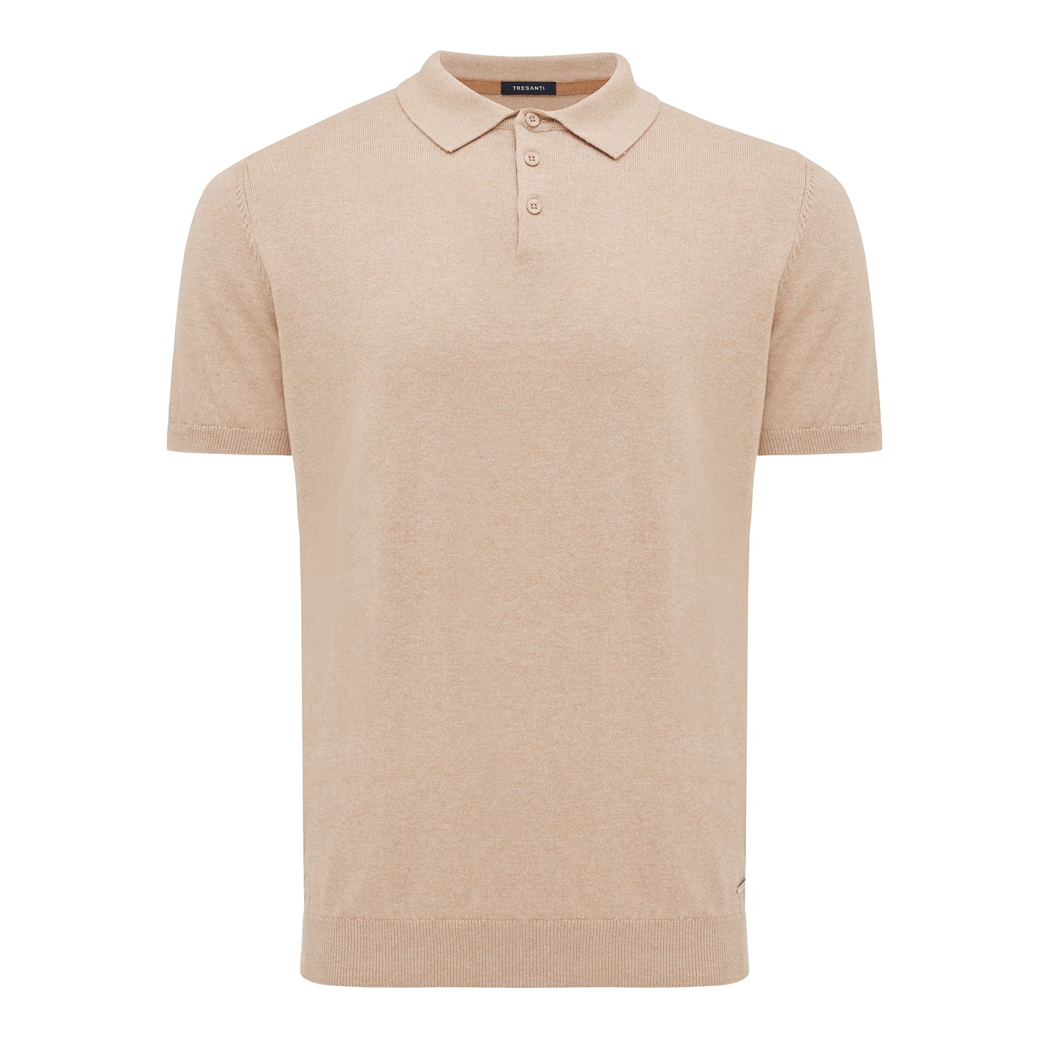 TREVOR | Basic knitted polo cotton cashmere Tresanti – TRESANTI