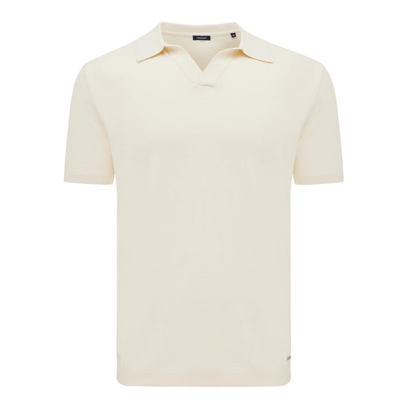 ERSILIO | Knitted polo with V-neck Tresanti – TRESANTI